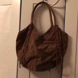 Forever 21 Large Size Tassel Hobo Bag